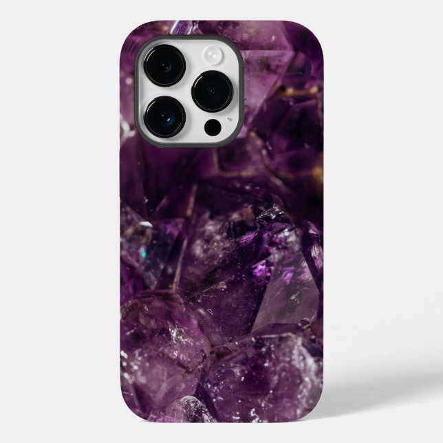 Amethyst Crystal Energy iPhone Case (Back)