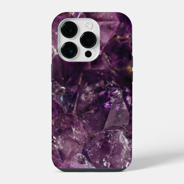 Amethyst Crystal Energy iPhone Case (Back)