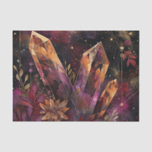 Amethyst Crystal Galaxy Celestial Pattern Tissue Paper