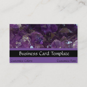 Amethyst Crystal Healing Crystals Business Card