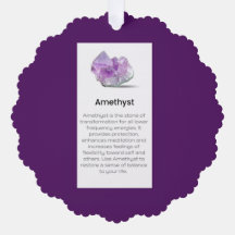 Amethyst Crystal Meaning Jewellery Display Gift Ta