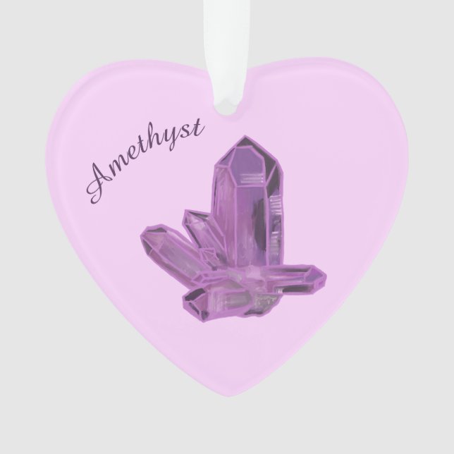 Amethyst Crystal Ornament – Protection & Calm  (Front)