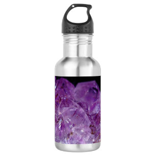 Amethyst Crystal Stainless Steel Water Bottle