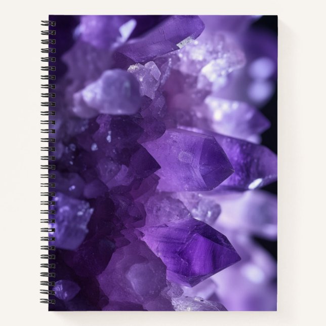 Amethyst crystals notebook (Front)