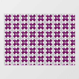 Amethyst Diamond Art, Purple Window Cling