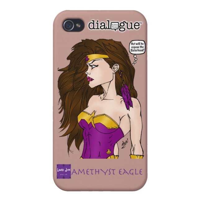 Amethyst Eagle iPhone4 Case (Back)