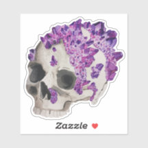 Amethyst Encrusted Skull