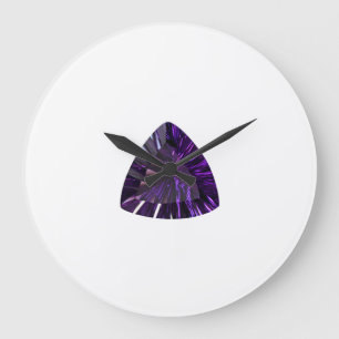 Amethyst, February Birthstone Purple Large Clock