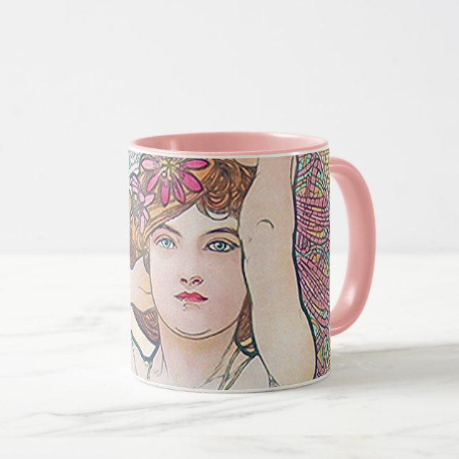 Amethyst (Four Jewels), Alphonse Mucha Mug (Front Right)