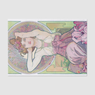 Amethyst (Four Jewels), Alphonse Mucha Tissue Paper