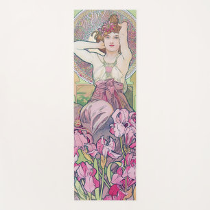 Amethyst (Four Jewels), Alphonse Mucha Yoga Mat