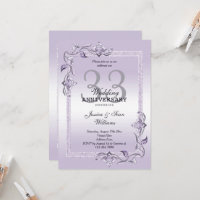 Amethyst Gem & Glitter 33rd Wedding Anniversary