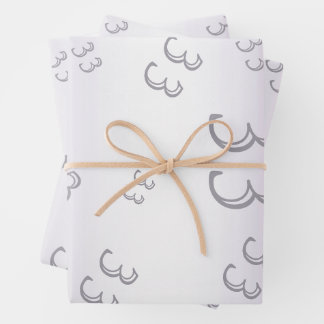 Amethyst Gem & Glitter 33rd Wedding Anniversary Wrapping Paper Sheet