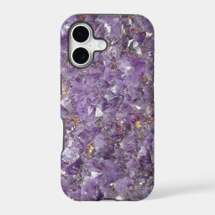 Amethyst gem violet crystal stone iPhone case