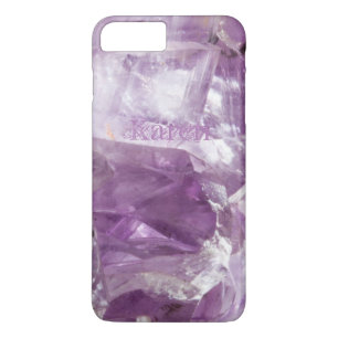 Amethyst Gemstone Crystalline Quartz Purple Lilac iPhone 8 Plus/7 Plus Case