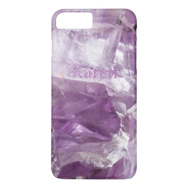Amethyst Gemstone Crystalline Quartz Purple Lilac Case-Mate iPhone Case (Back)