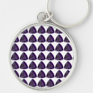 Amethyst Gemstone, February Birthstone, Purple Key Ring