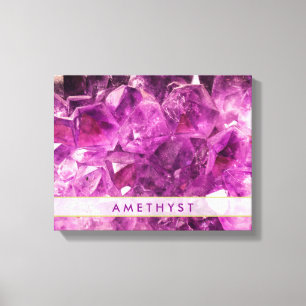 Amethyst Gemstone Image Shiny and Sparkly Canvas Print