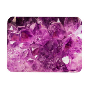 Amethyst Gemstone Image Shiny and Sparkly Magnet
