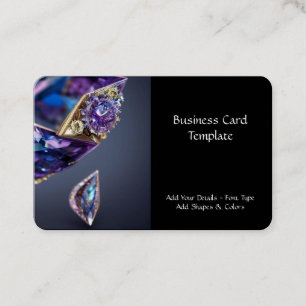 Amethyst & Gemstone Jewelry Business Card