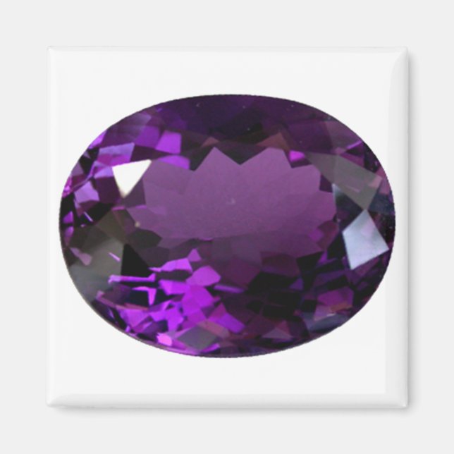 Amethyst Gemstone Magnet (Front)
