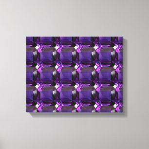 Amethyst Gemstone Purple Canvas Print