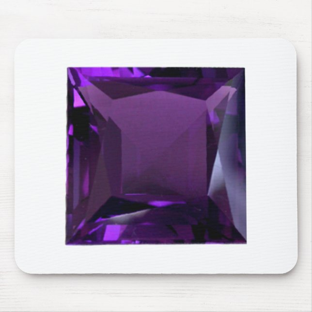 Amethyst Gemstone Purple Mouse Mat (Front)