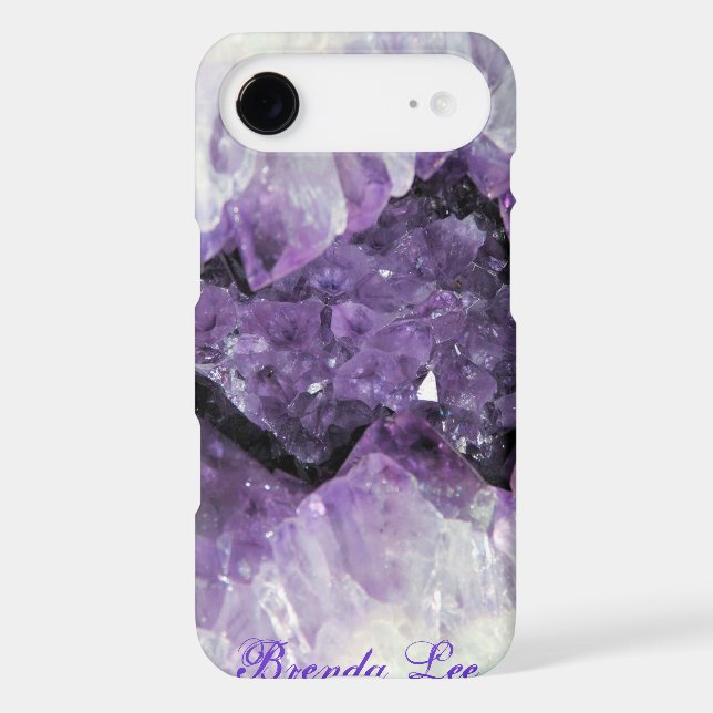 Amethyst Geode 3D iPhone 5 case Personalise* (Back)
