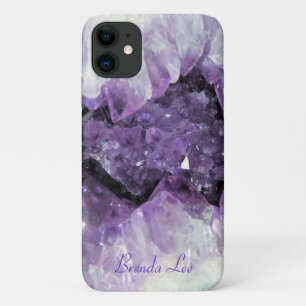 Amethyst Geode 3D look Case *Personalize*