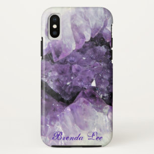 Amethyst Geode 3D  *Personalise* iPhone X Case