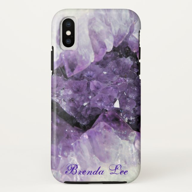 Amethyst Geode 3D  *Personalise* Case-Mate iPhone Case (Back)