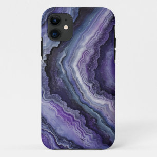 Amethyst Geode Fluid Pour iPhone 11 Case