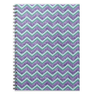 Amethyst Glass Zigzag Pattern Notebook