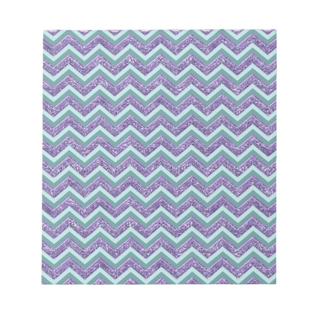Amethyst Glass Zigzag Pattern Notepad (Front)