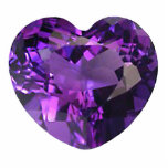 Amethyst Heart Keychain Photo Sculpture Key Ring<br><div class="desc">Acrylic photo sculpture keychain with an image of a gorgeous amethyst heart. See matching twisted heart metal keychain and acrylic photo sculpture pin,  magnet and ornament. See the entire Valentine's Day Keychain collection under the ACCESSORIES category in the HOLIDAYS section.</div>