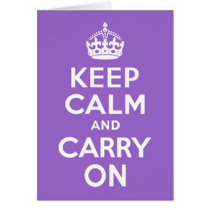 Amethyst Keep Calm and Carry On