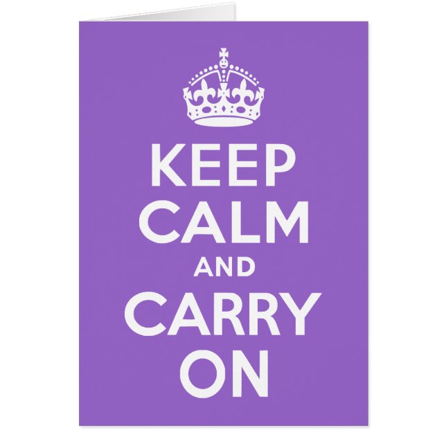 Amethyst Keep Calm and Carry On (Front)