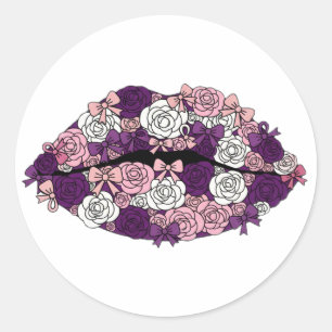 Amethyst Kiss Classic Round Sticker