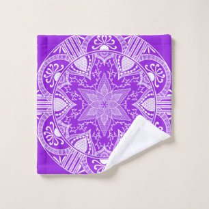 Amethyst Mandala Bath Towel Set