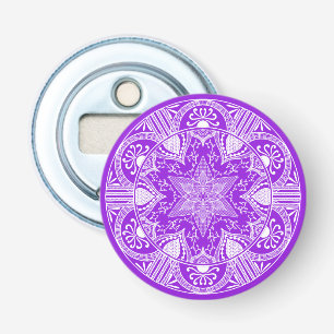 Amethyst Mandala Bottle Opener