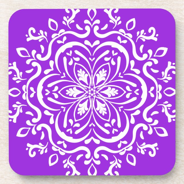 Amethyst Mandala Coaster (Front)