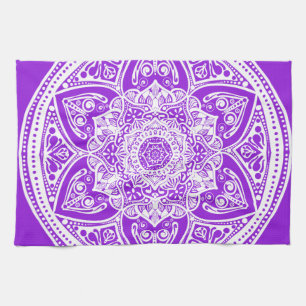 Amethyst Mandala Tea Towel