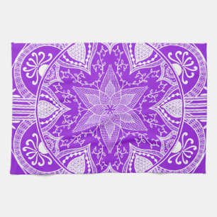 Amethyst Mandala Tea Towel