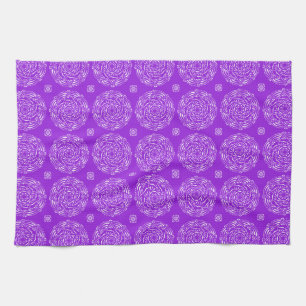 Amethyst Mandala Tea Towel