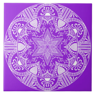 Amethyst Mandala Tile