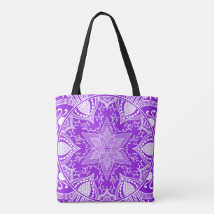 Amethyst Mandala Tote Bag