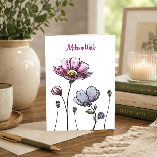 Amethyst Meadow Birthday Card