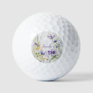Amethyst Meadow. Tenderness of wild field flowers. Golf Balls