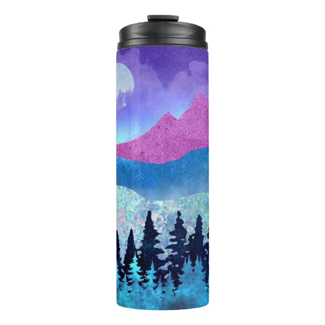 Amethyst Mist Mountains Thermal Tumbler (Front)