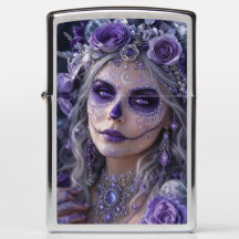 Amethyst Moon Calavera – Purple Day of the Dead
